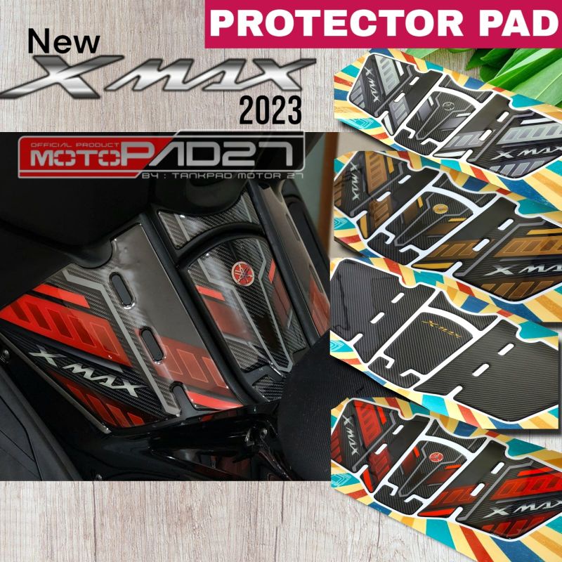 Motopad27 Stiker resin Xmax 2023 Deckpad New Xmax Stiker timbul protector Tankpad YAMAHA XMAX 2023