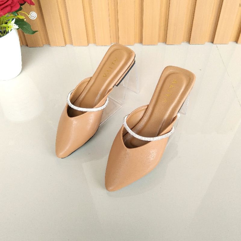 Aliya Aileen Mules Wanita heels/ Hak 2cm