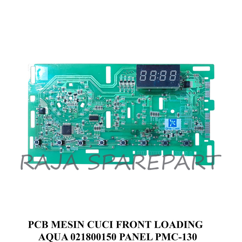 PCB/Panel/Modul Mesin Cuci Aqua Front Loading 021800150 PANEL PMC-130