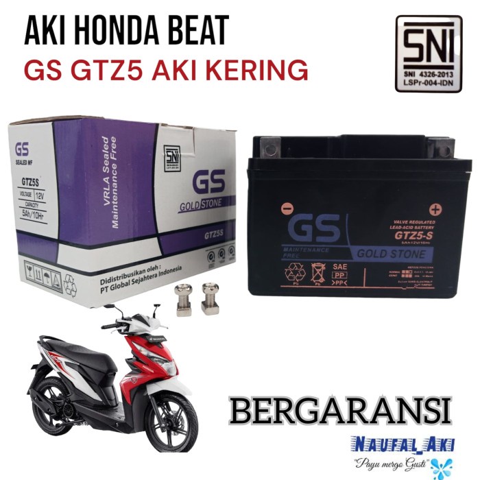 AKI MOTOR HONDA BEAT FI ESP CBS KARBU STREET VARIO 110 AKI KERING 4 AH