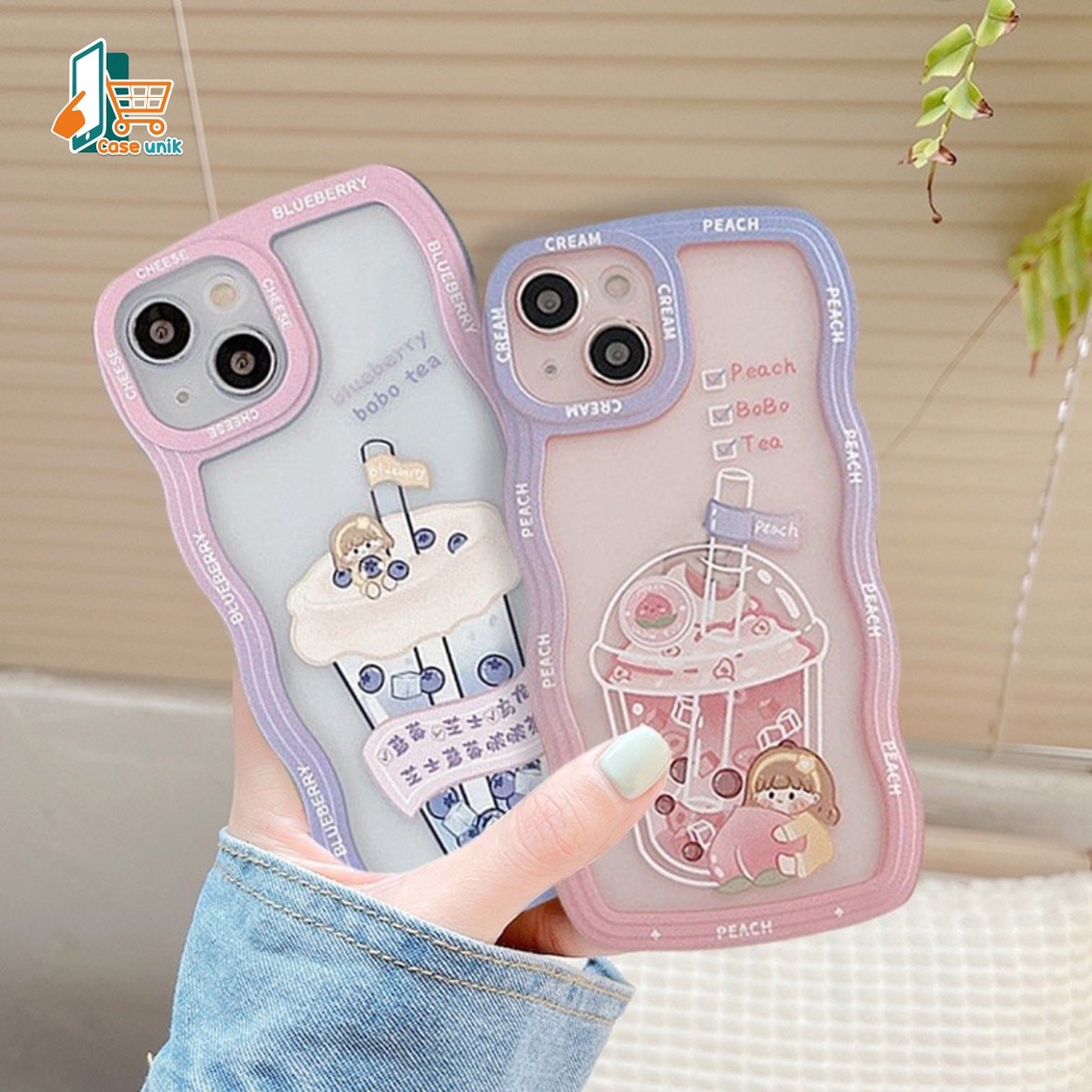 SS132 CASING SOFTCASE PEACH BOBA TEA FOR OPPO A3S A1K A5S A7 A12 F9 A11K A15 A15S A35 A16 A16S A17 A17K A36 A76 A37 NEO 9 A39 A57 A5 A9 A52 A92 A8 A31 A53 A33 2020 A54 A55 A57 2022 A77S CS5179