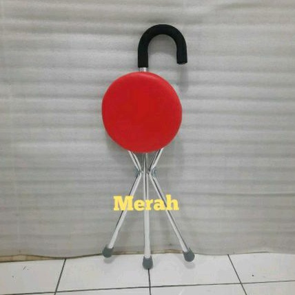 tongkat duduk lipat kursi sholat empuk pakai busa