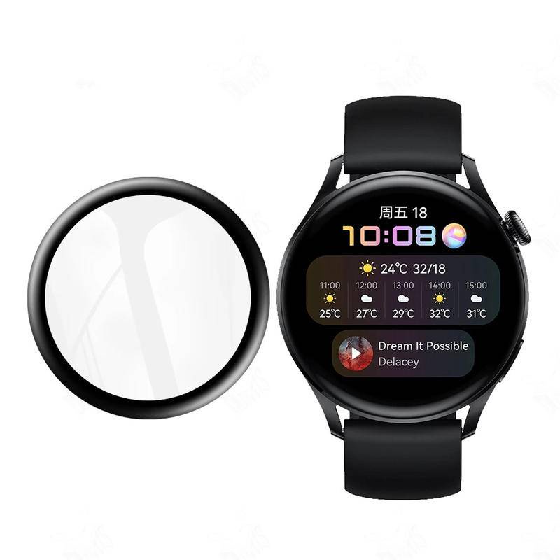 Pelindung Layar 3D Untuk Huawei watch Gt3 2 Pro 2e 42mm 46mm 43mm Full Cover Soft Fibre Glass Film Pelindung Untuk Huawei watch 3pro Fit 2d Screen case