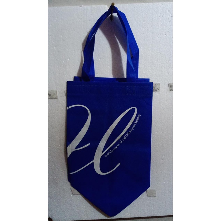 1 HARI BERES Tas Spunbond 75gsm model BOK BAG UK 23x30x20 GODDIE  PRESS / Spunbond/ totebag/ goodiebag plus sablon