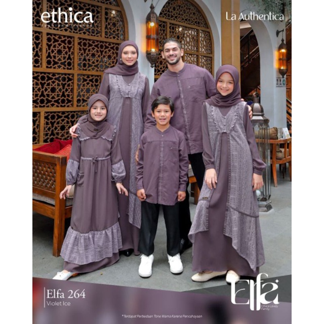 Sarimbit Ethica 2023 Elfa 264 Violet Ice Gamis Kagumi 268 Koko Kahfi 241 Kahfi Kids 173 Kagumi Kids 126