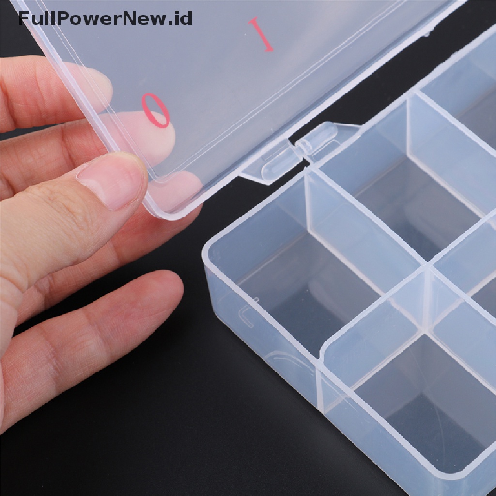 Power 10cells fake nail art tips Kotak Tempat Penyimpanan fake nail art tips box case ID