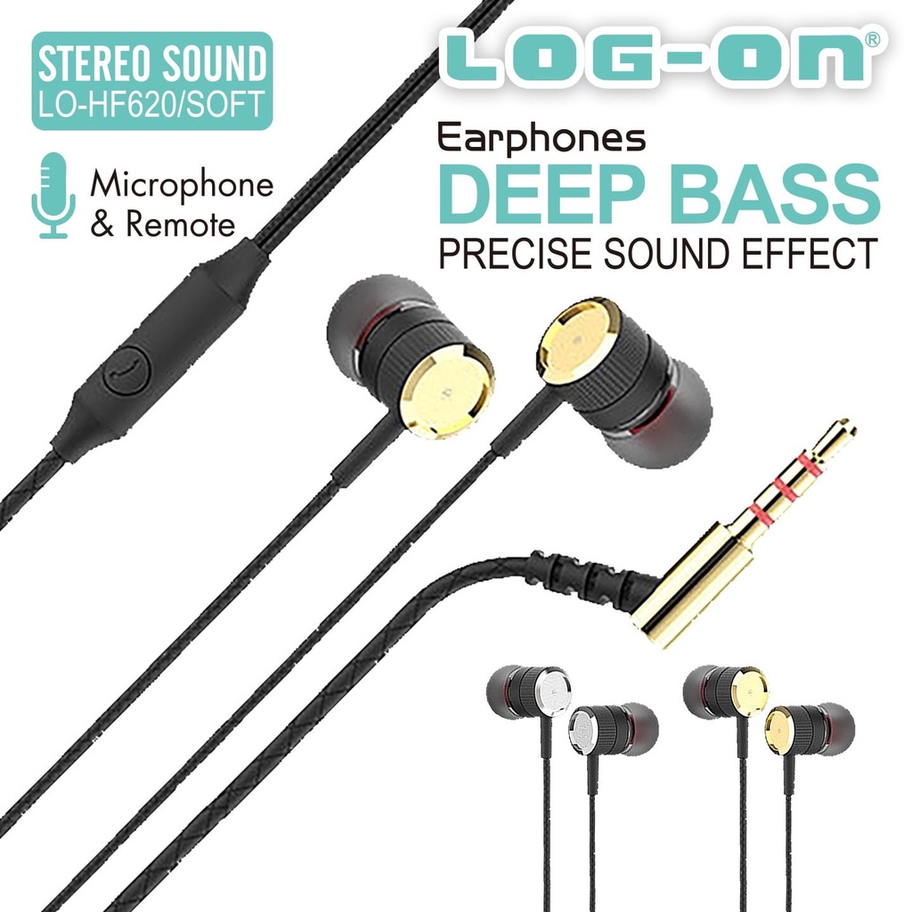 HANDSFREE HEADSET HEAVY BASS LOG-ON LO-HF630 earphone original log-on HF620 HF650 SEPECIAL EDITION HF660