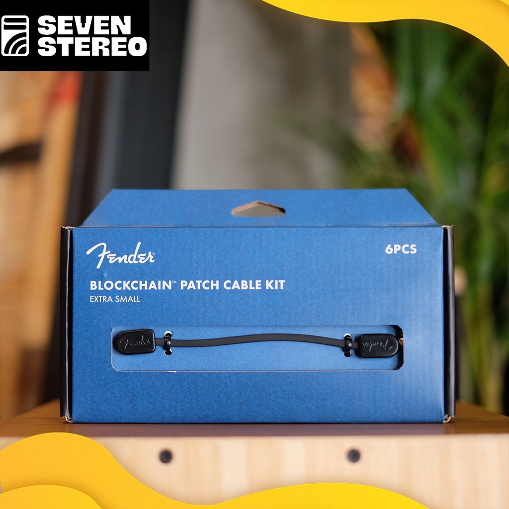 Fender Blockchain Patch Cable Kit Extra Small Black