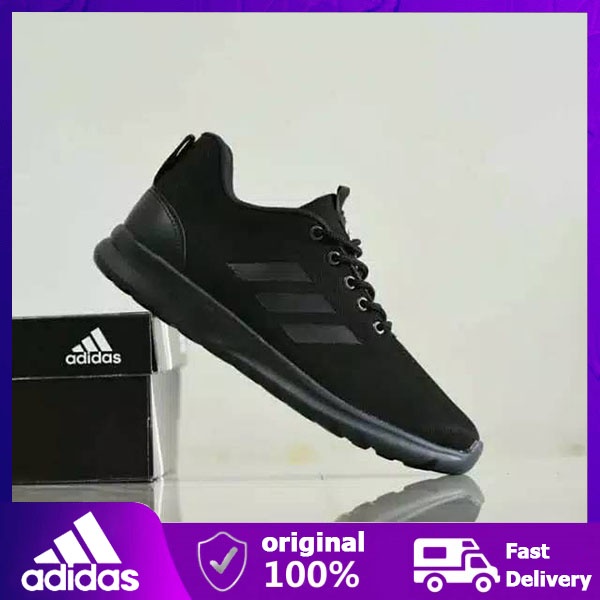 【Qiqi Sports】Sepatu Sneakers Adidas / Sepatu Adidas Hitam Putih / Sepatu Sekolah Hitam Polos/Sepatu 