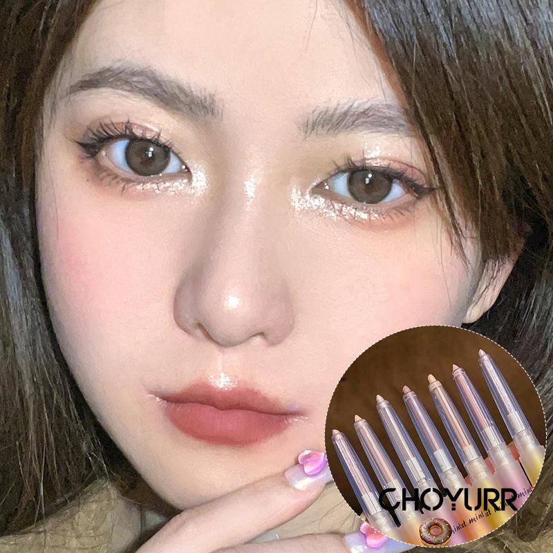 【COD】Eye Shadow / EyeLiner / Lying Silkworm Kombinasi Sparkling Matte  Natural Berkilau Mencerahkan Highlighter Perona Mata Kosmetik Stik Riasan Mata-CH