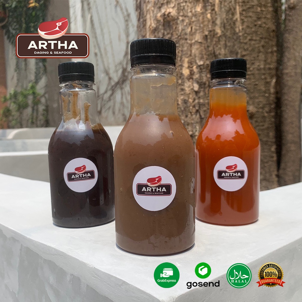 

BUNDLE SAUS WESTERN STEAK / MUSHROOM,BBQ,BLACKPEPPER / 250GR/BOTOL
