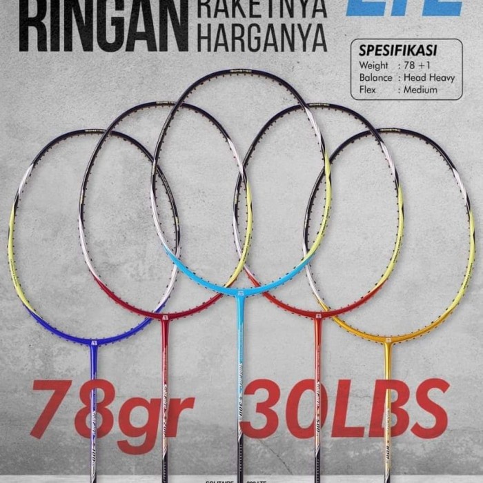 Nikmati Raket Badminton Rs Solitaire 100/200/300/500/600 Lte Terbatas