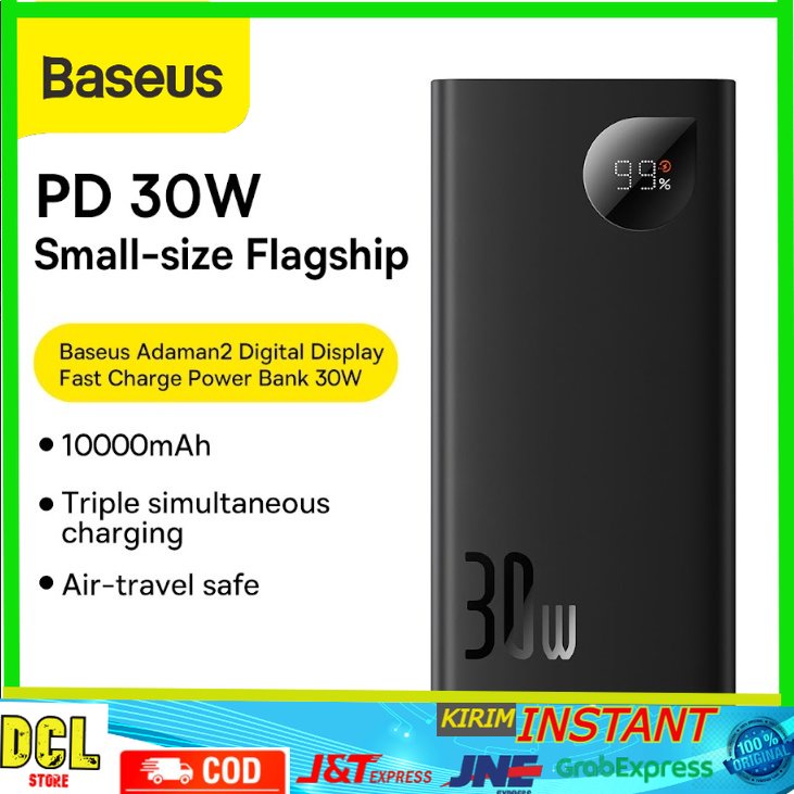 Baseus Adaman2 30W Fast Charging Power Bank Quick Charge Type C PD