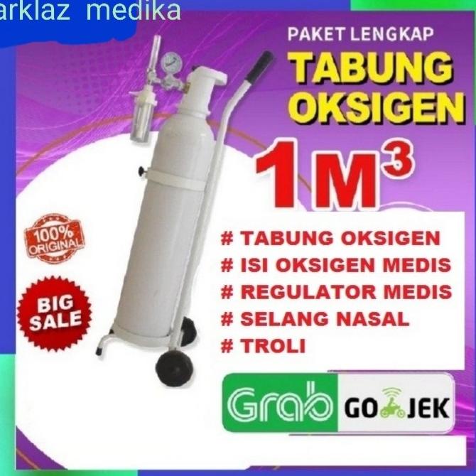 Promo PAKET LENGKAP TABUNG OXYGEN SIAP PAKAI OKSIGEN MEDIS