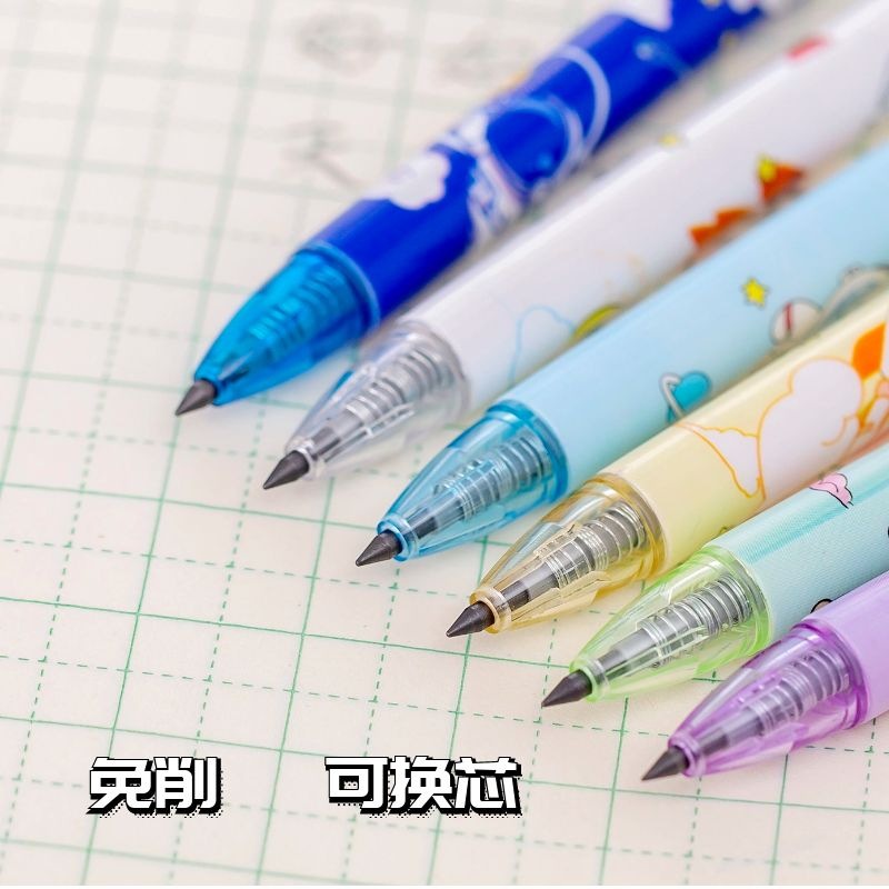 [MTOYS] 6PCS PENSIL 2ML MEKANIK KARAKTER LUCU 0.5MM - PENCIL MEKANIK -JT0009