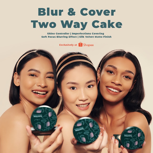 LUXCRIME Blur &amp; Cover Two Way Cake I Luxcrime Blur &amp; Cover Two Way Cake in Cream Puff, Buttercream, Custard, Honeycomb, Opera &amp; Cinnamon Full Size &amp; Mini Size I Tasya Farasya Approved BPOM Original