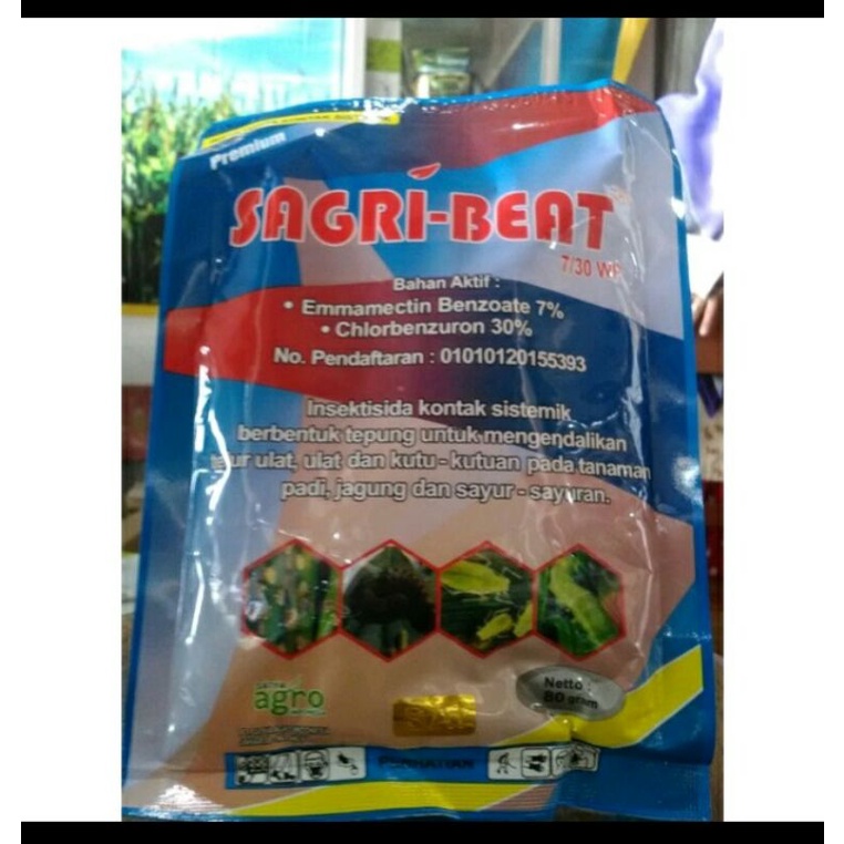 obat pertanian insektisida SAGRI-BEAT 80gr 200gr