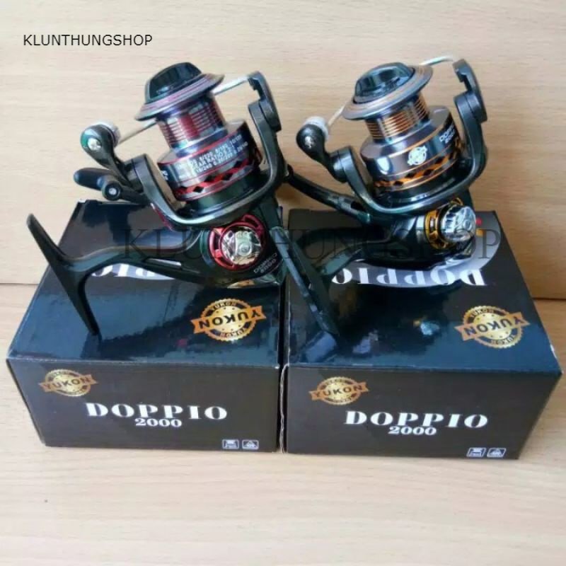 KLUNTHUNGSHOP REEL SPINNING YUKON DOPPIO 1000 2000 3000 REEL SPOOL ALUMINIUM MURAH SEMARANG