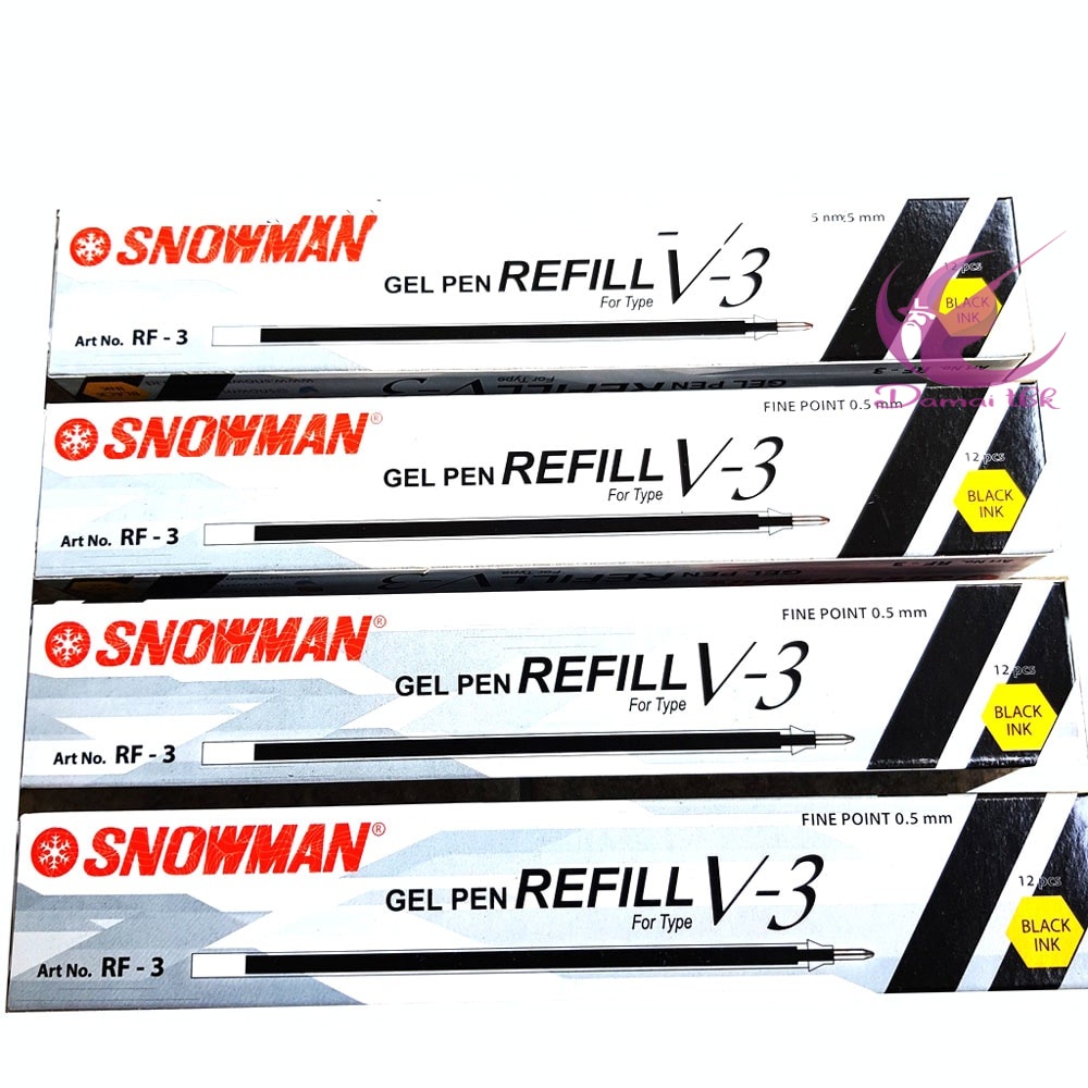 

Refill Gel Pen Snowman V-3 isi 12pcs