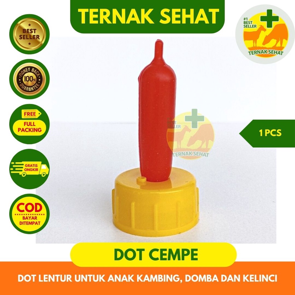 DOT CEMPE 1 PCS MERAH OREN- DOT CEMPE KAMBING - DOT CEMPE DOMBA - DOT ANAK KAMBING - Ternak Sehat