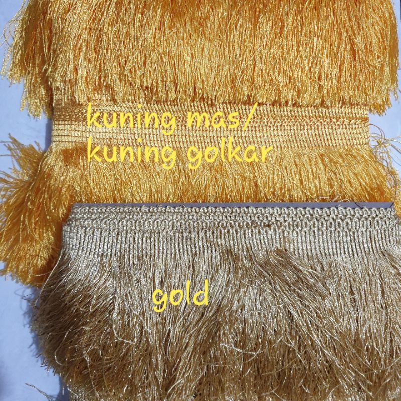 Renda Rumbai Katun Lebar 15 cm panjang 20 meter