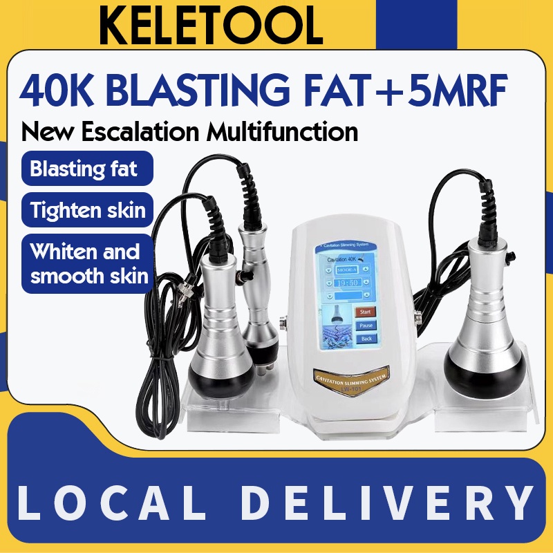 Wajah Badan Burn Fat Pelangsing Tubuh Hilangkan Kerut 40KHZ Kavitasi Ultrasonik Mesin Pelangsing Tub