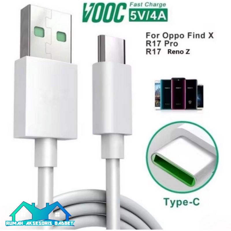 Kabel data ori OPPO VOOC MICRO USB TYPE-C fast charging