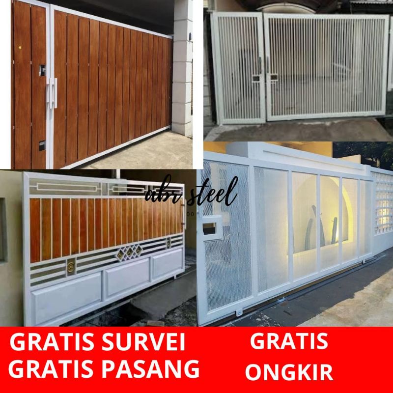 Jual Pagar Besi Rumah Minimalis Woodplank Grc Motif K - vrogue.co