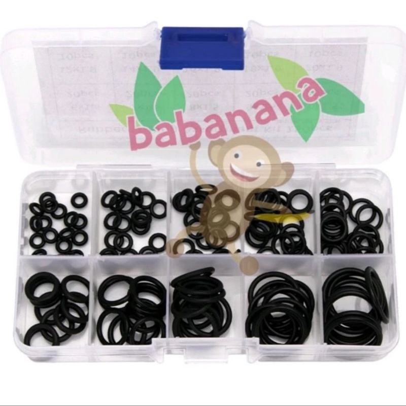 150pcs Rubber O-Ring Assortment washer ring seal kit cincin karet