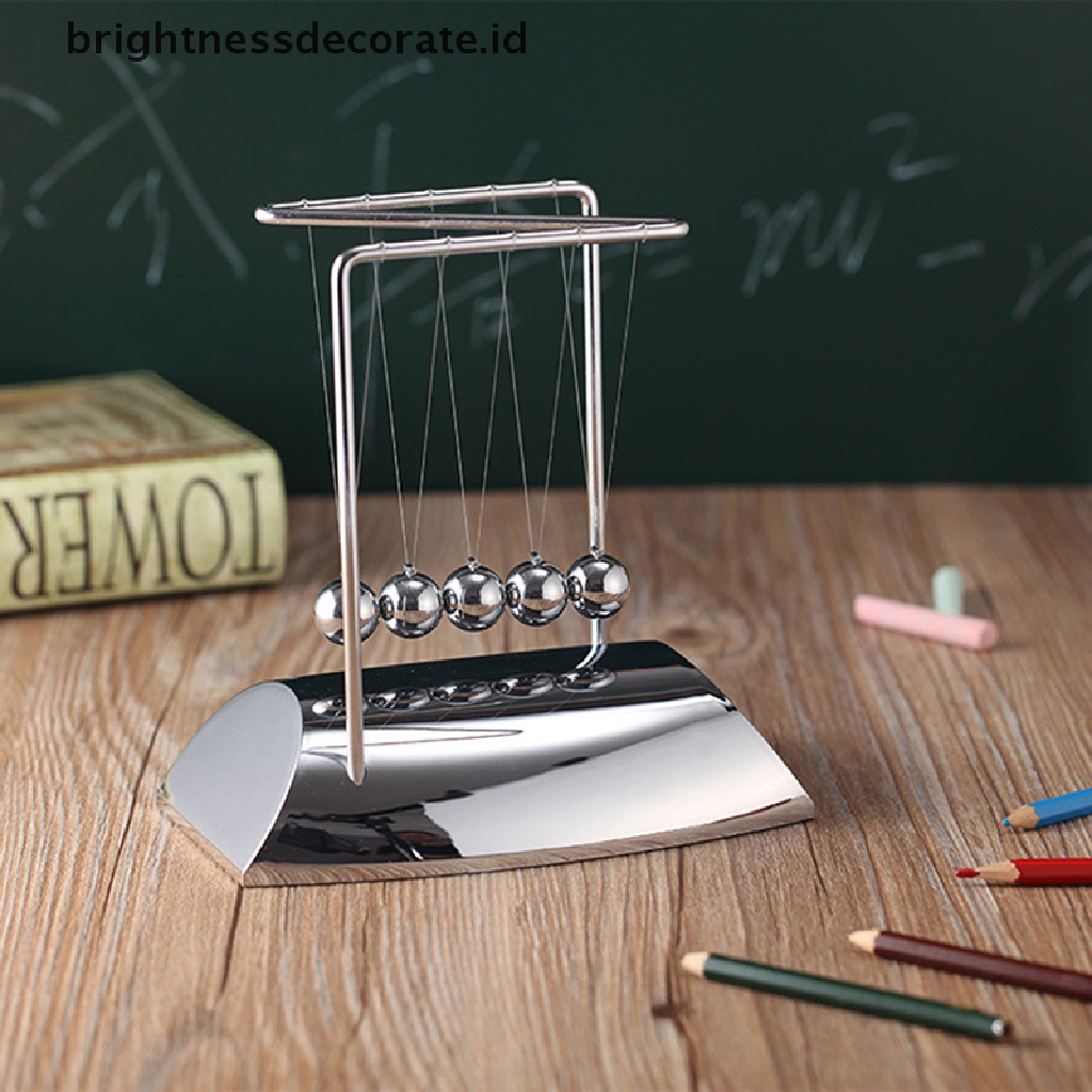 [Birth] Z Newton Cradle Bandul Bola Ilmu Fisika Bandul Steel Balance Table Decor [ID]