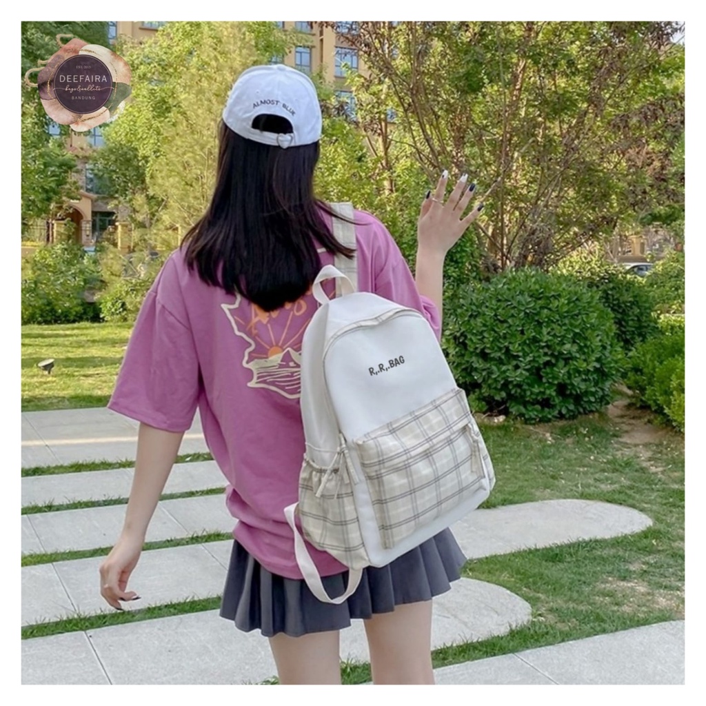 Tas Ransel Wanita Model Rrbg01 K0rean Cute Untuk Sekolah Anak Sd Smp Dan Sma