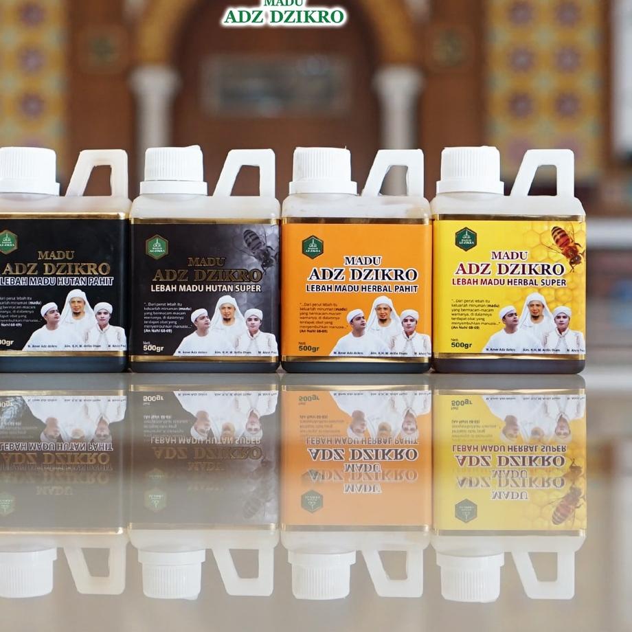 

NEW | JKH|kEMASAN BARU Madu Adz Dzikro Super + Brosur Adz Dzikro majelis Az Zikra
