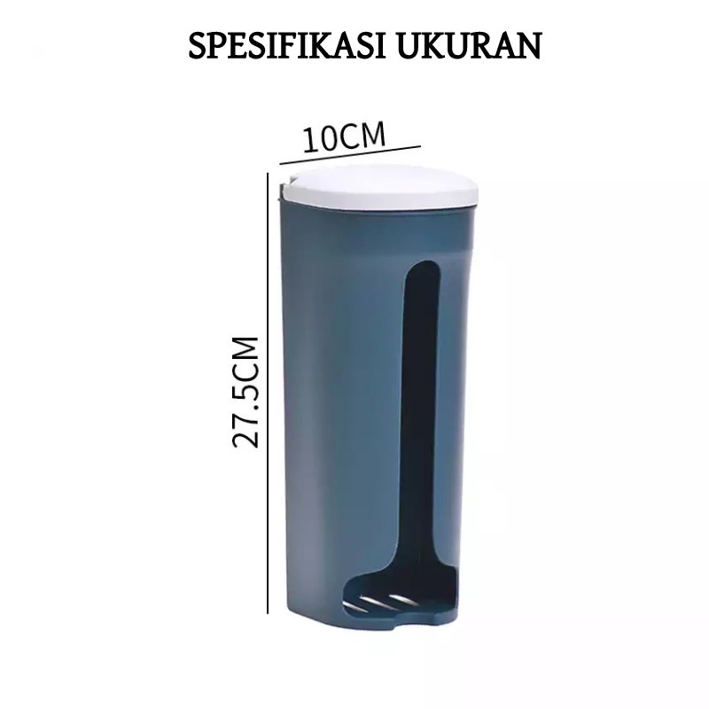 XOQ - Dispenser Kantong Kresek / Tempat Kantong Plastik / Penyimpanan Plastik Sampah