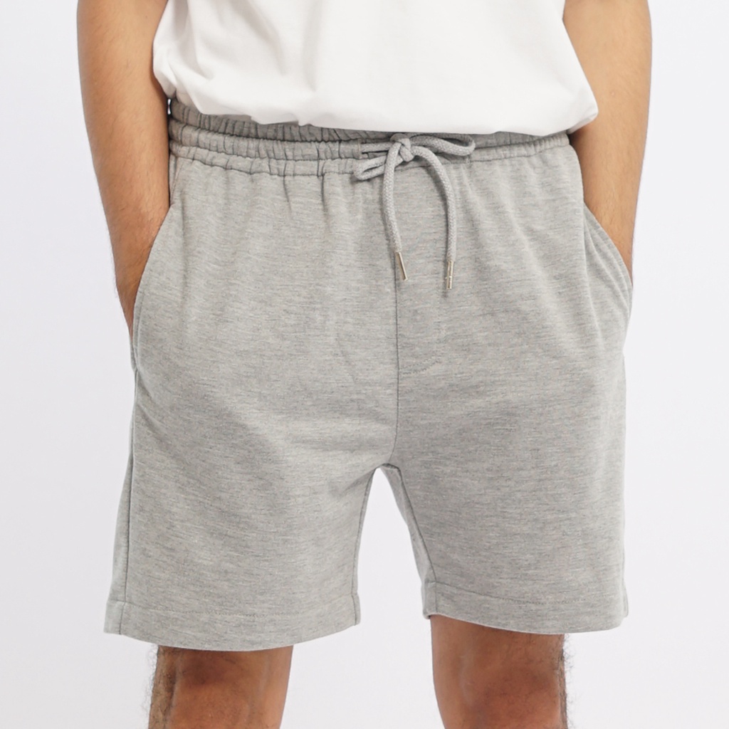 PLAIN Short SweatPants - Misty Grey