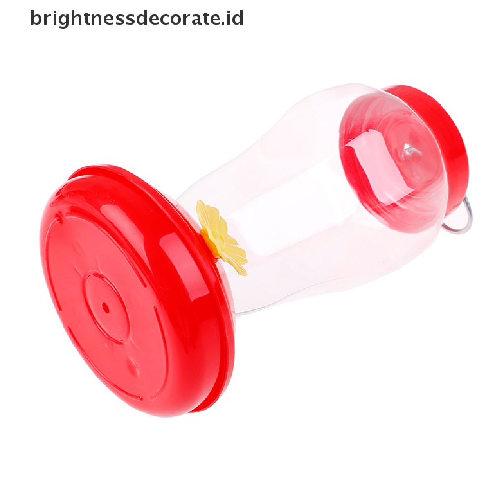 [Birth] Botol hummingbird Pakan Sawah Kebun outdoor Bunga Plastik Kait Besi [ID]