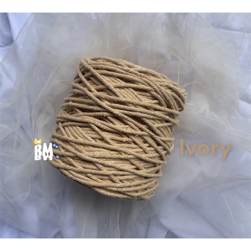 Benang macrame 4mm IVORY 1kg