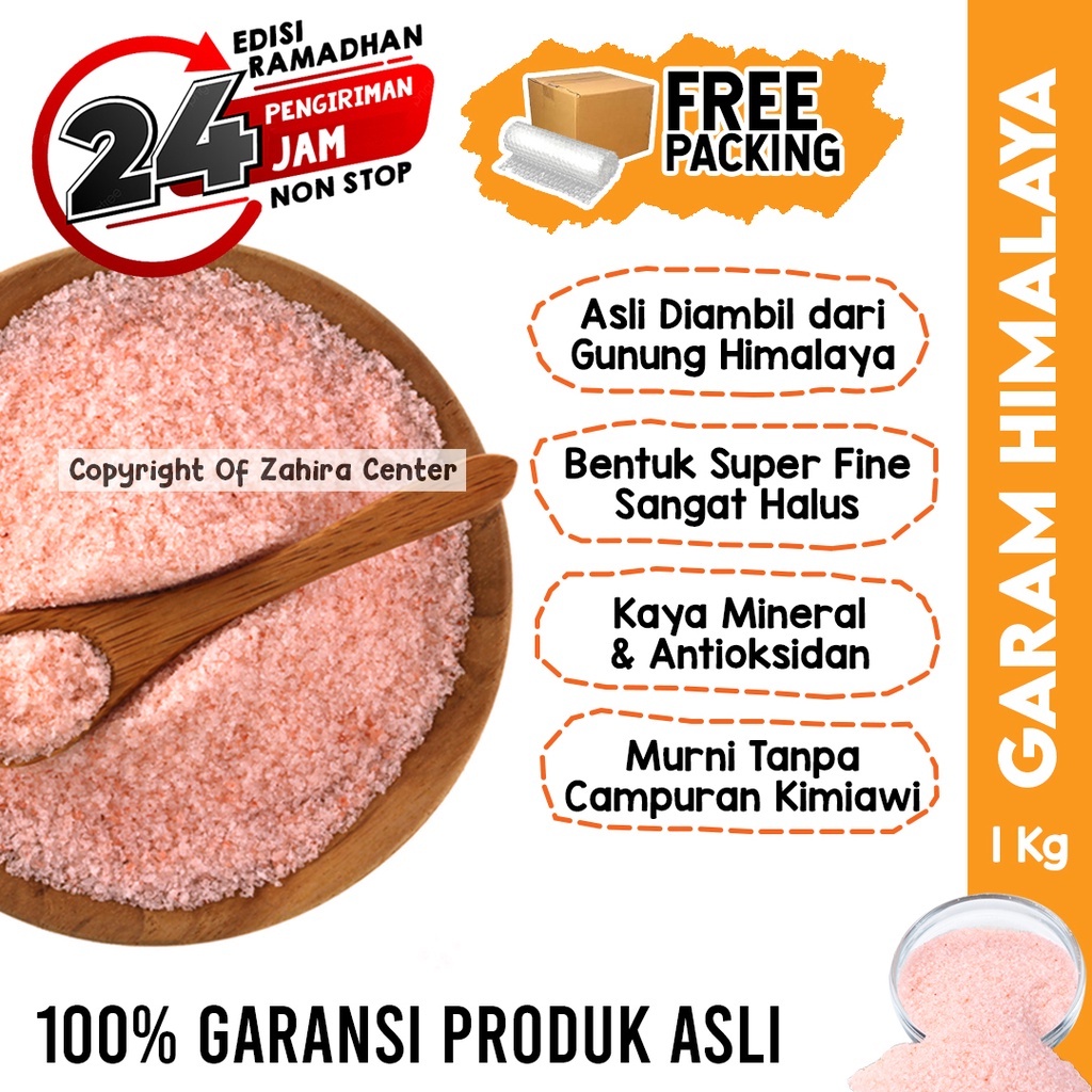 

GRATIS ONGKIR Garam Himalaya Premium 1Kg Pure Super Fine Himsalt Original Asli Dari Pegunungan Himalaya MPASI