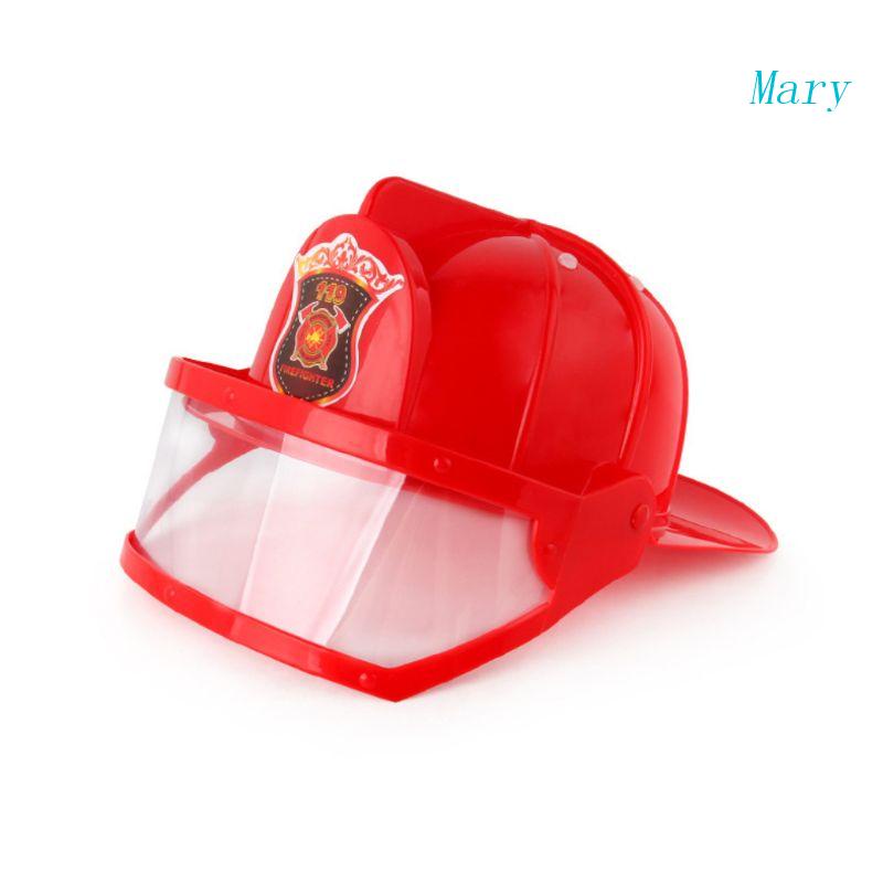 Mary Anak Fireman Helm Topi Pemadam Kebakaran Fancy Dress Aksesoris Anak Halloween P