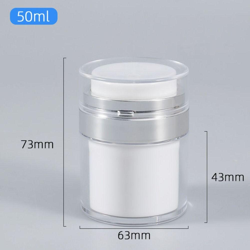 [Elegan] Vacuum Pump Bottle Kosong 15/30 /50ml Makeup Penyimpanan Vial Botol Isi Ulang Cream Kaleng Isi Ulang Wadah Kosmetik Toples Kosmetik