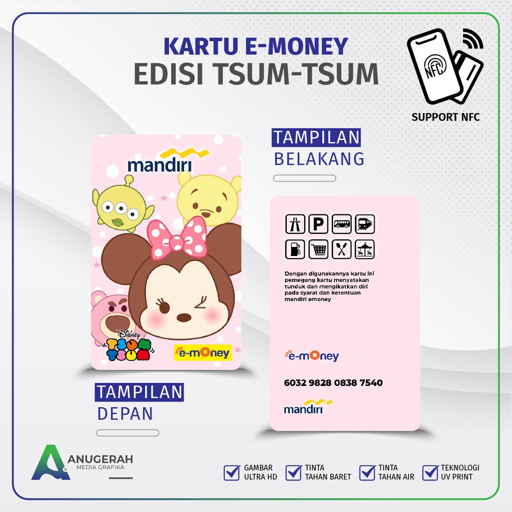 Kartu E-money Mandiri Edisi Tsum Tsum