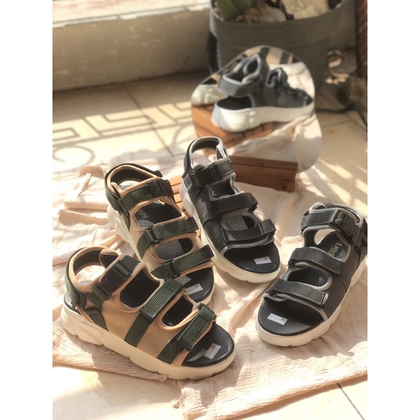 SANDAL TALI WANITA TINGGI 5CM TERBARU, SENDAL CEWEK SELOP KOREAN STYLE KEKINIAN, SANDAL SLOP WEDGES 