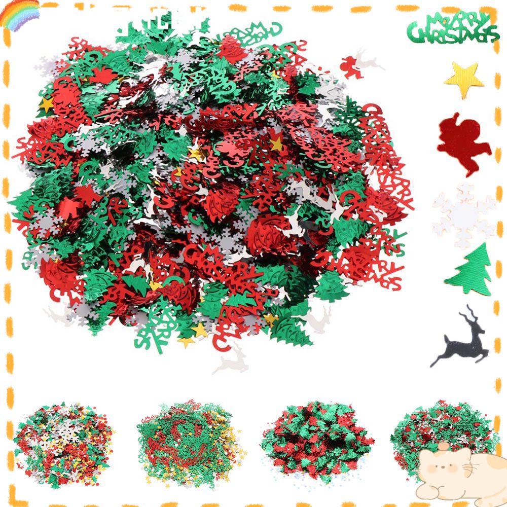 Solighter 60g Dekorasi Natal Craft Home Xmas Tinfoil Sequin