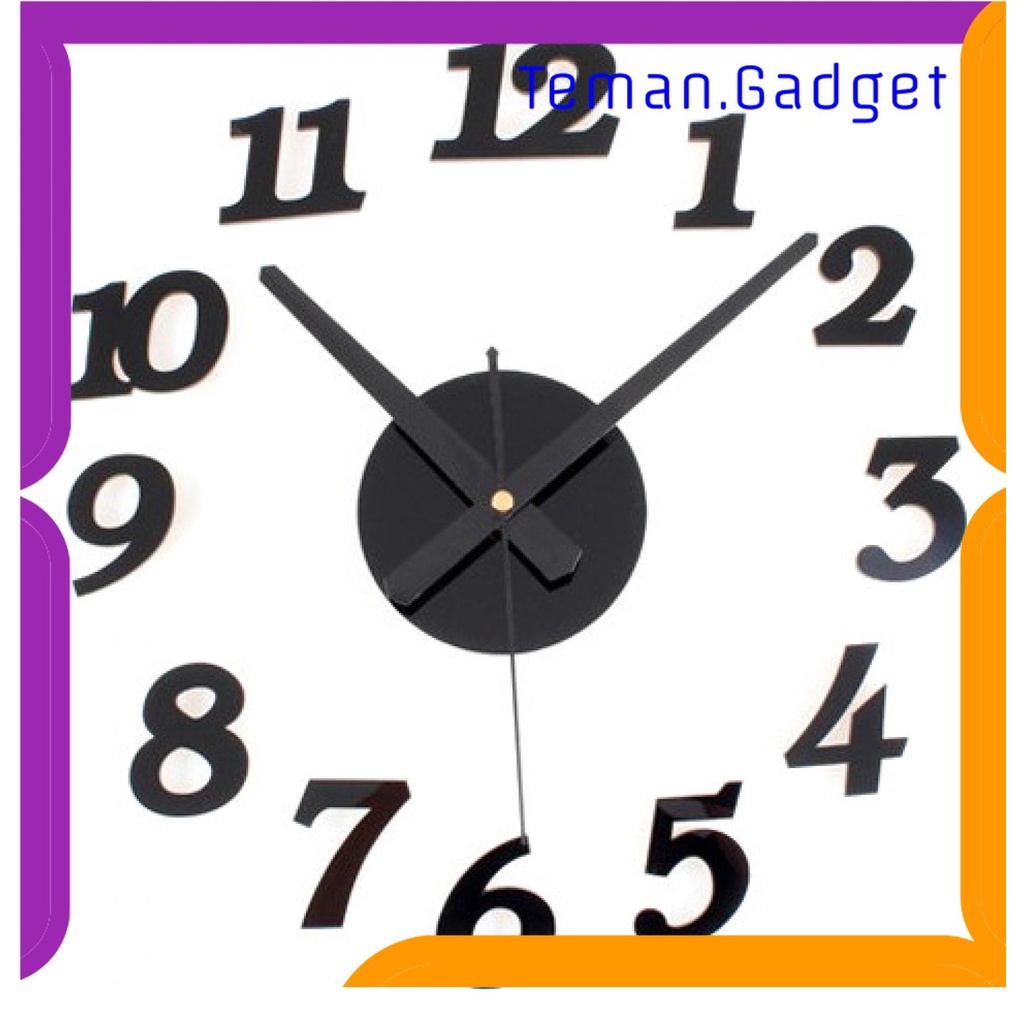 TG-PJM Taffware Jam Dinding DIY Giant Wall Clock Quartz 30-50cm - DIY-03