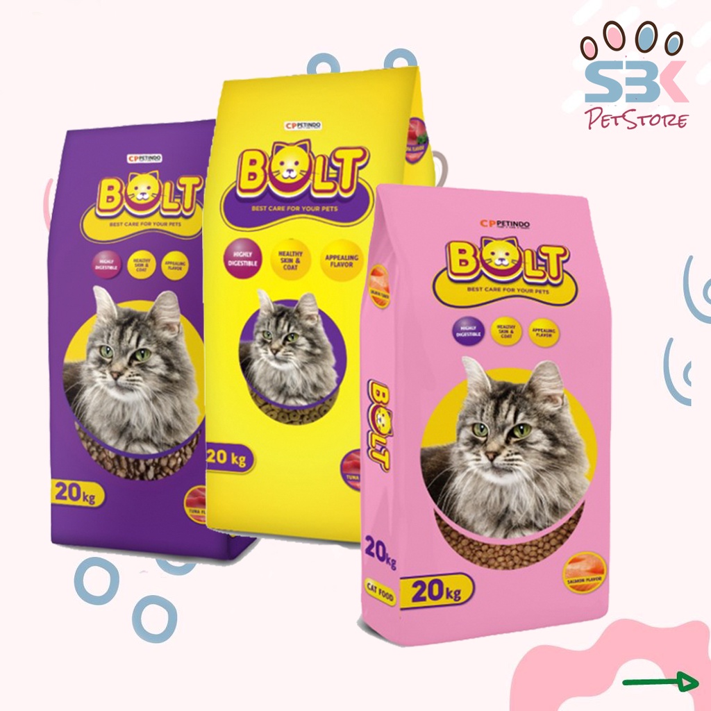 Bolt 20kg Makanan Kucing Karungan