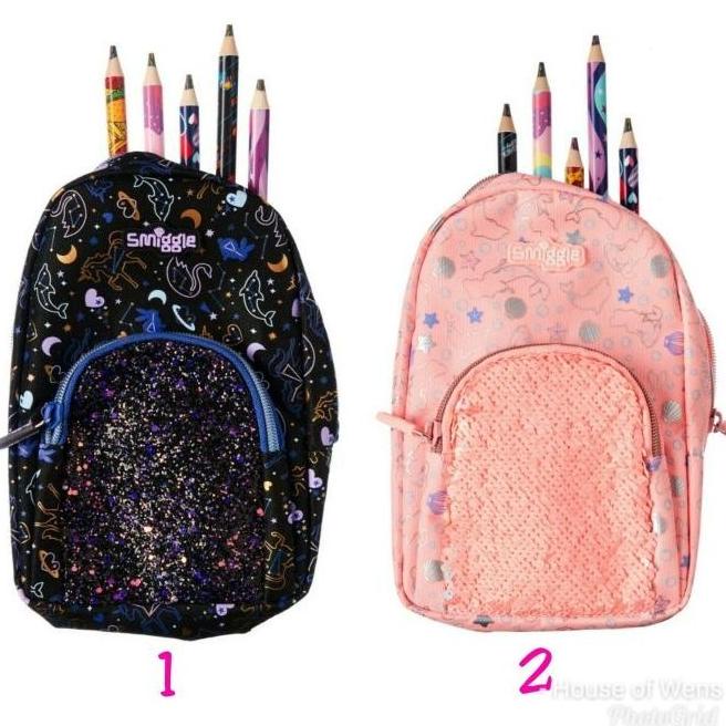 

SMIGGLE GLITZ MINI BACKPACK PENCIL CASE - TEMPAT PENSIL SMIGGLE UH654OIK