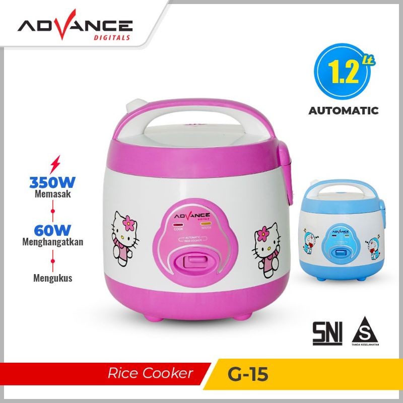 Advance Rice Cooker G15 Penanak Nasi Kapasitas 1.2 Liter Magic Com Mini rice cooker