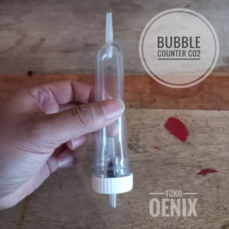 BUBBLE Counter besar untuk tabung C02 Aquaoenix untuk aquascape pipa 8mm