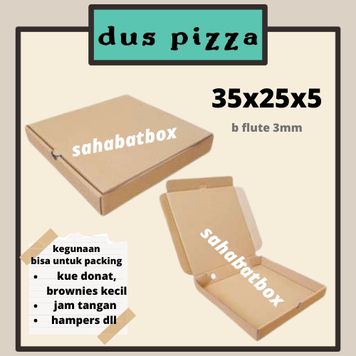 

( Minimal Order 10 pcs ) Kardus / Dus / Box Pizza uk 35x25x5