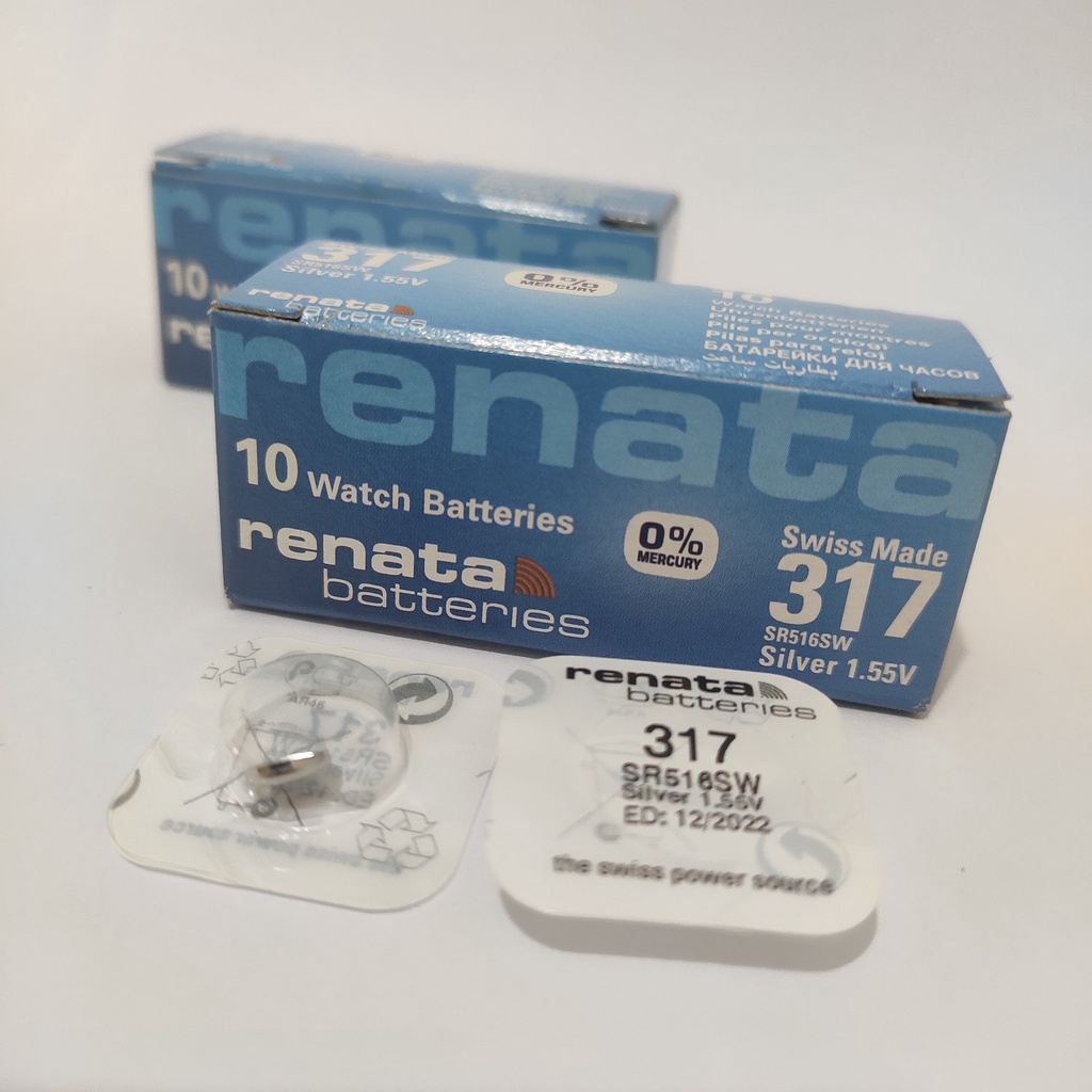 TERMURAH! Baterai Renata SR 516 SW / 317 Original Baterai Jam Battery Batre Micro Baterai