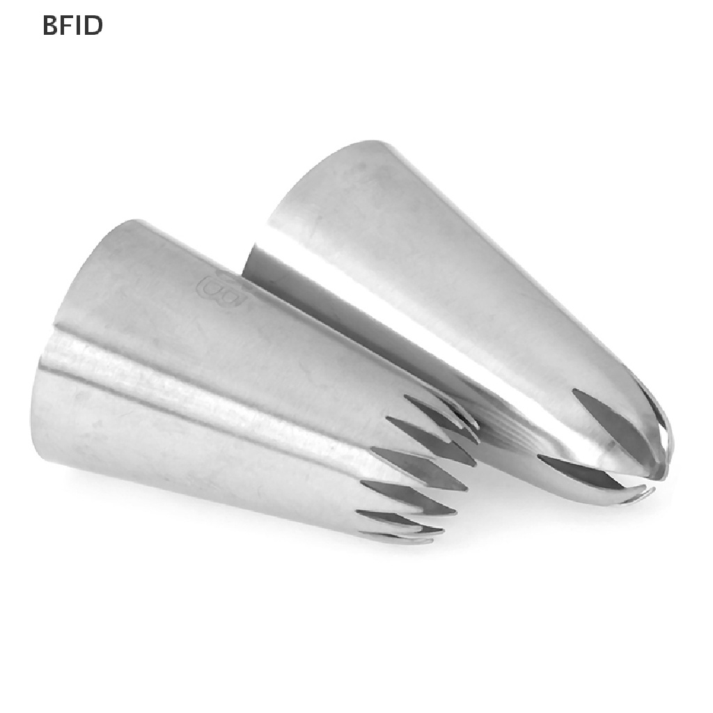 [BFID] 5pcs Stainless Steel Icing Piping Pastry Nozzle Cupcake Set Pembuat Krim [ID]